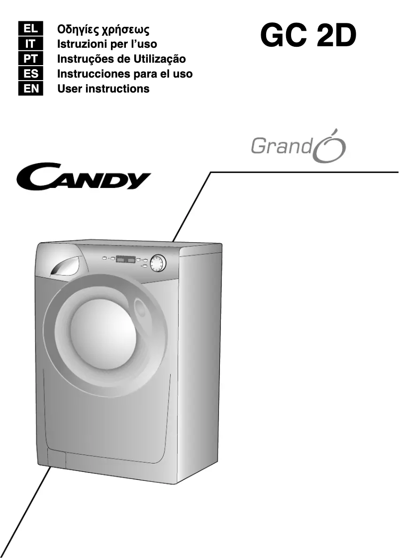 Image de la première page du manuel de l'appareil GC 1082D1/1-S