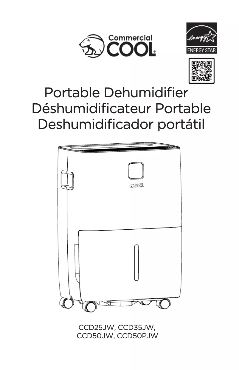 Page n°1 - Manuel utilisateur Commercial Cool CCD50JW