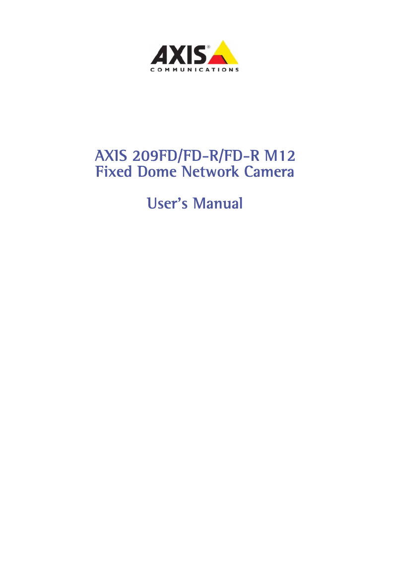 Image de la première page du manuel de l'appareil 209FD