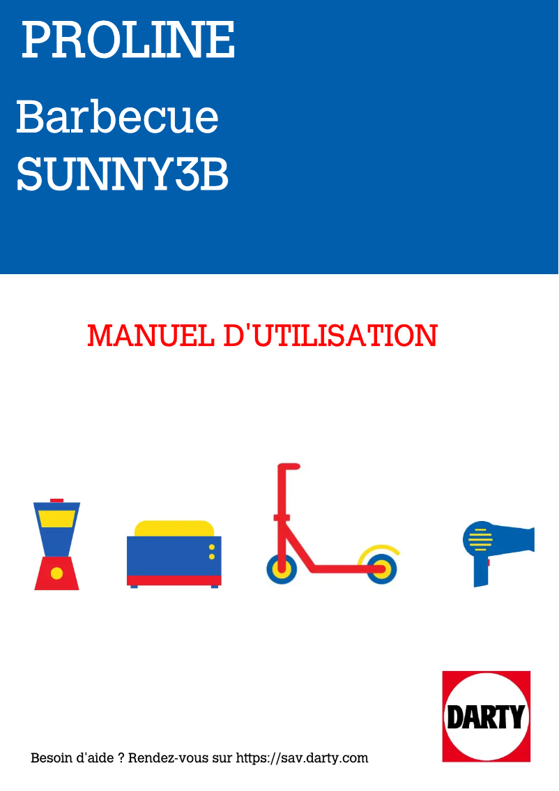 Page 1 de la notice Manuel utilisateur Proline SUNNY3B