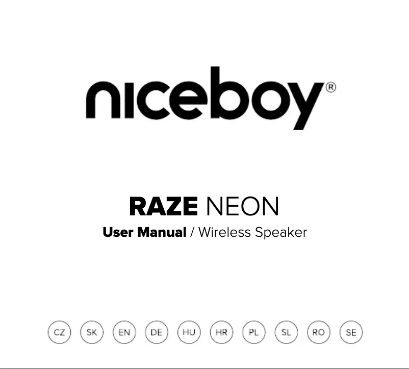 Page n°1 - Manuel utilisateur Niceboy RAZE Neon