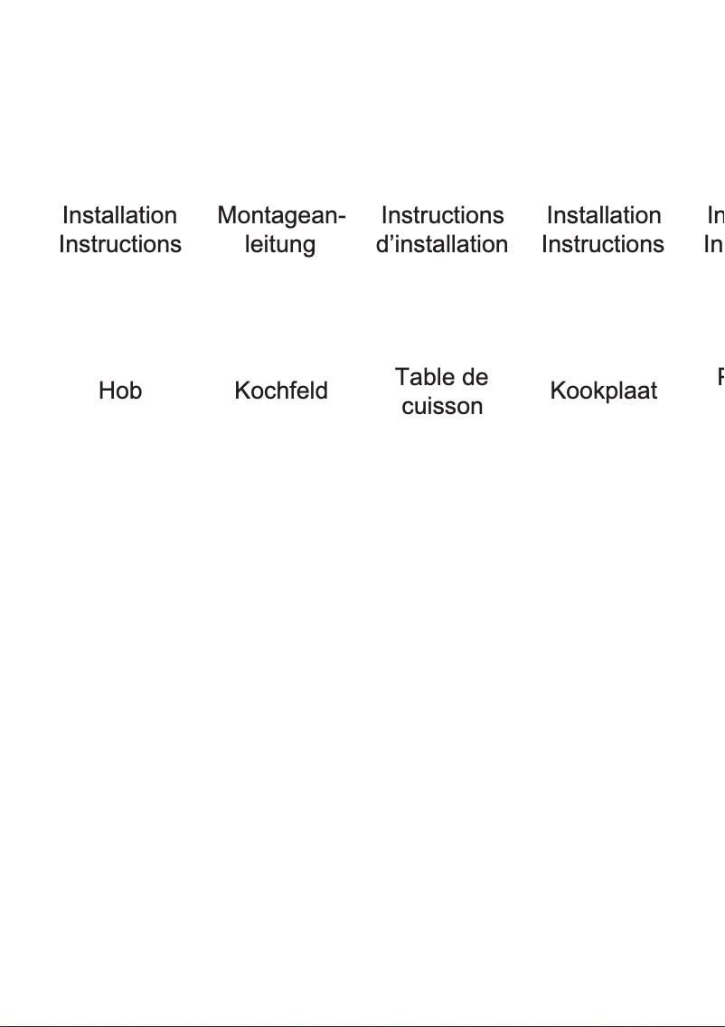 Página 1 del manual Guía de instalación AEG HC412001GB