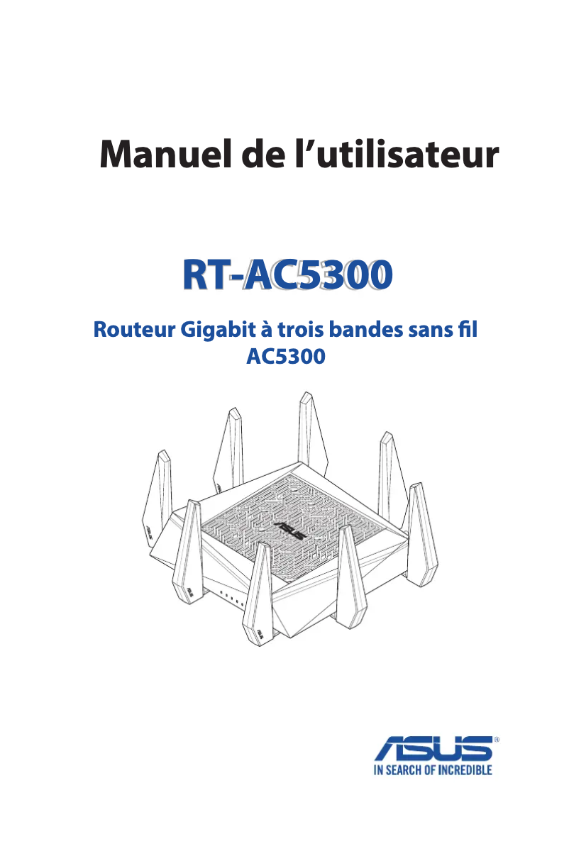 Image de la première page du manuel de l'appareil RT-AC5300