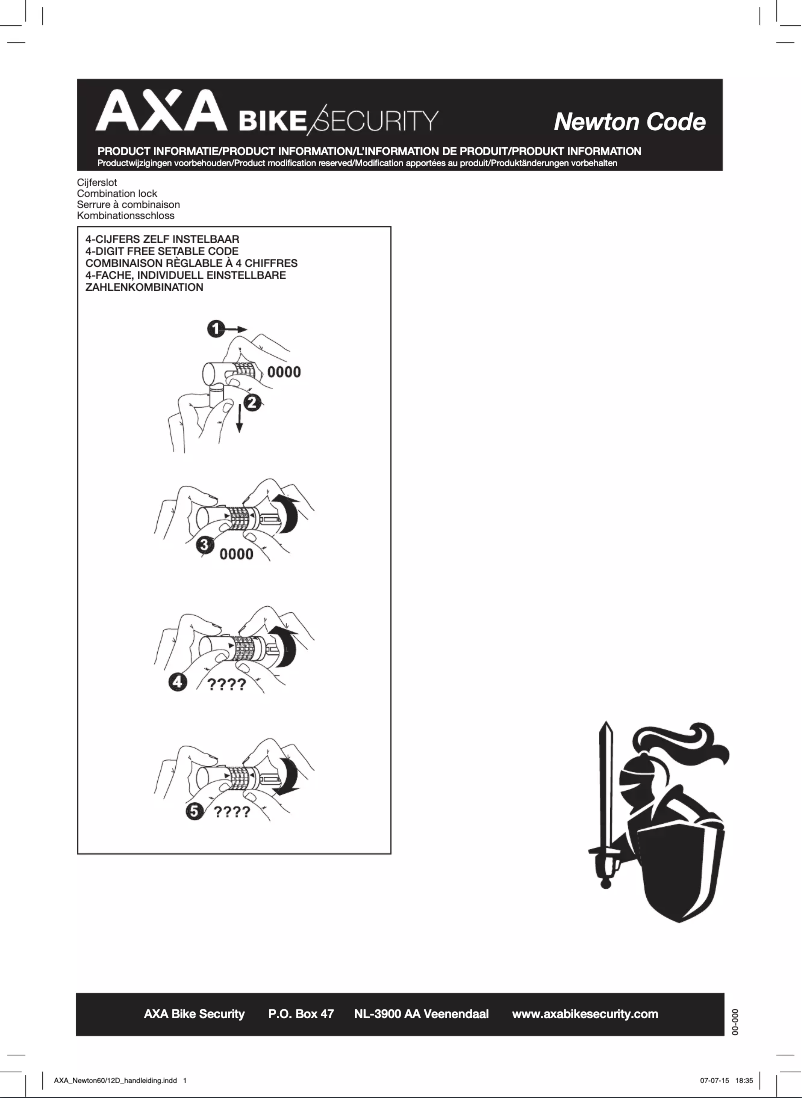 Page 1 de la notice Manuel utilisateur AXA Newton
