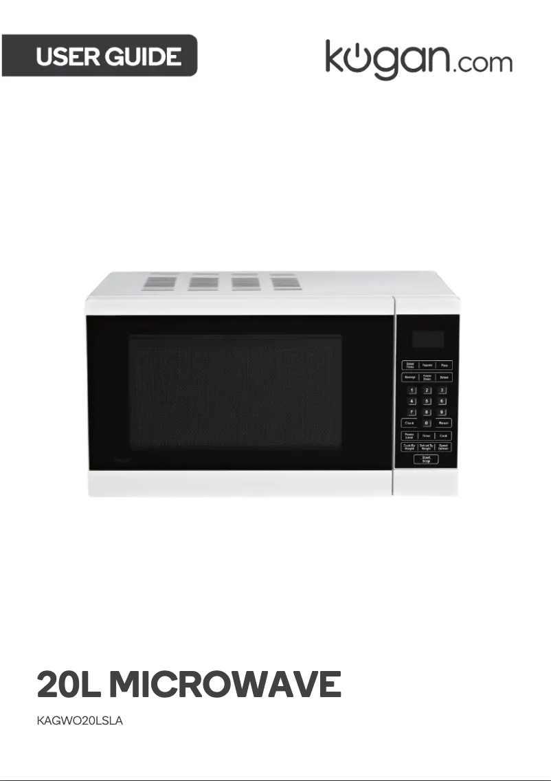 Image de la première page du manuel de l'appareil KAGWO20LSLA