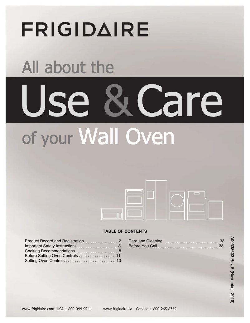 Image de la première page du manuel de l'appareil FGET3066UD