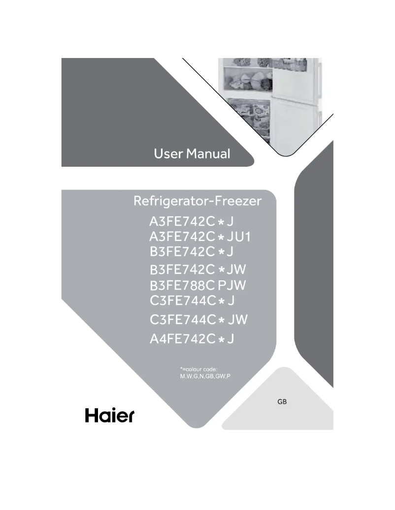 Page n°1 - Manuel utilisateur Haier C3FE744CMJ