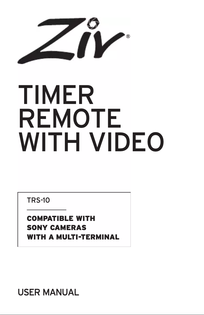 Page n°1 - Manuel utilisateur Ziv TRS-10