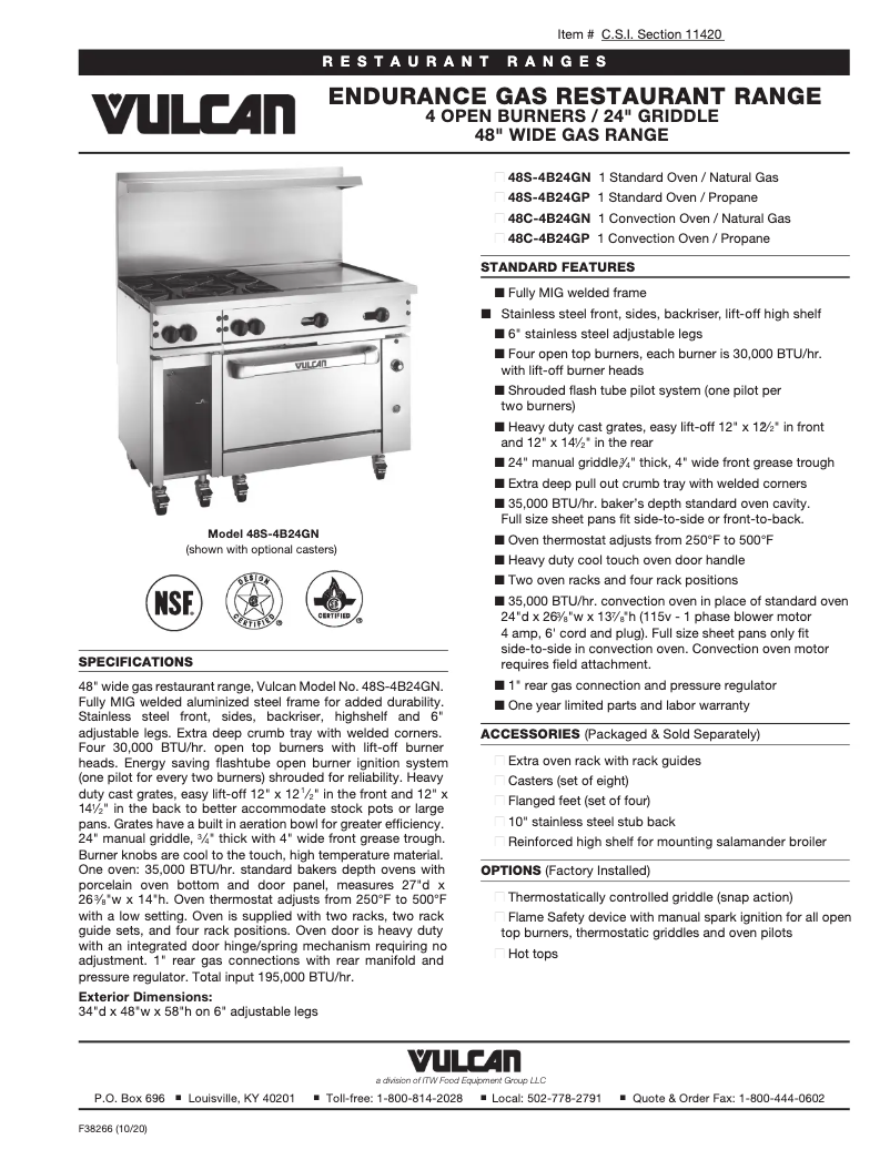 Image de la première page du manuel de l'appareil 48S-4B24GT