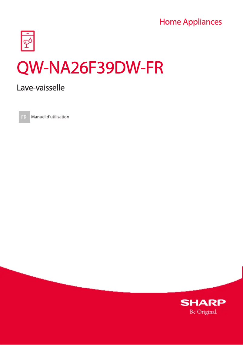 Page n°1 - Manuel utilisateur Sharp QW-NA26F39DW-FR