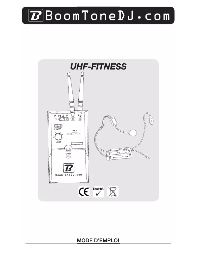 Image de la première page du manuel de l'appareil UHF Fitness