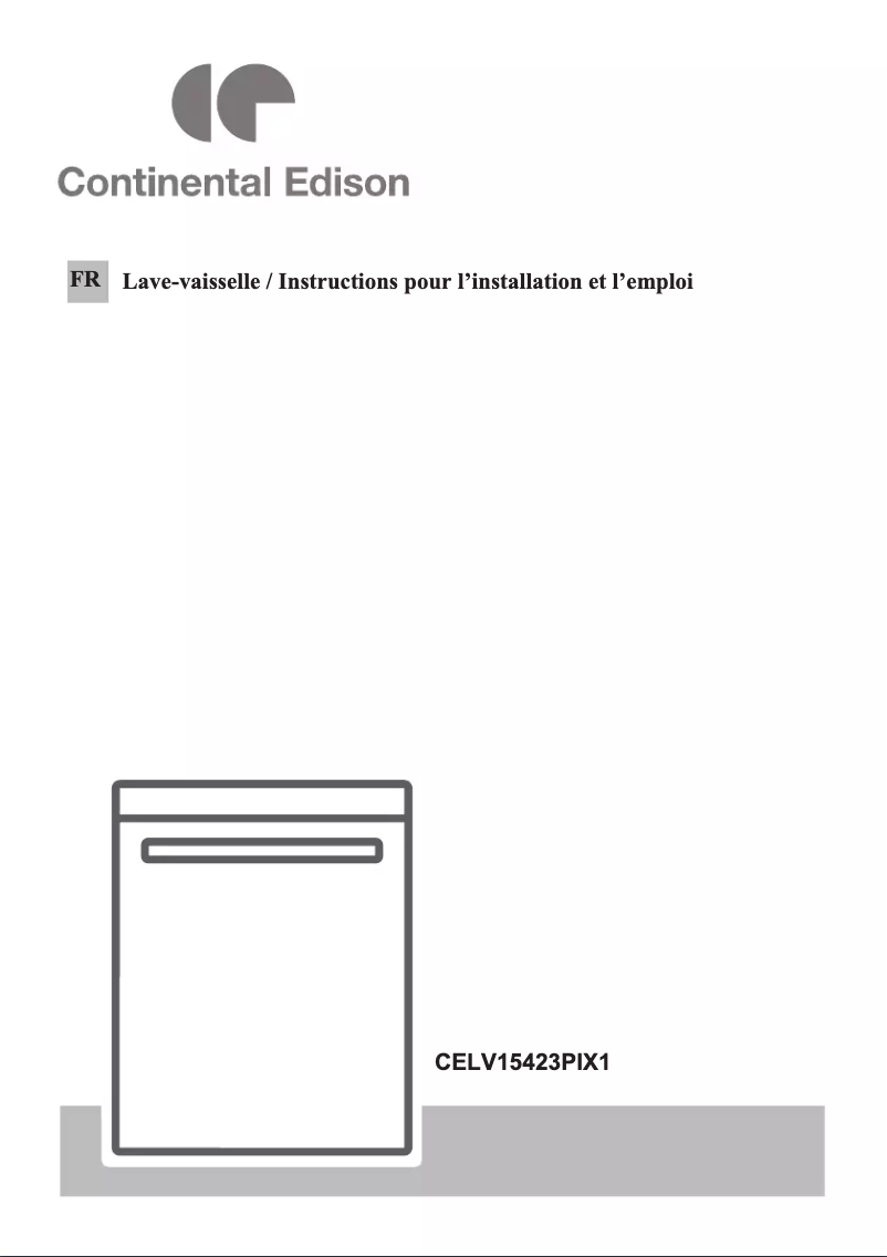 Page 1 de la notice Manuel utilisateur Continental Edison CELV15423PIX1