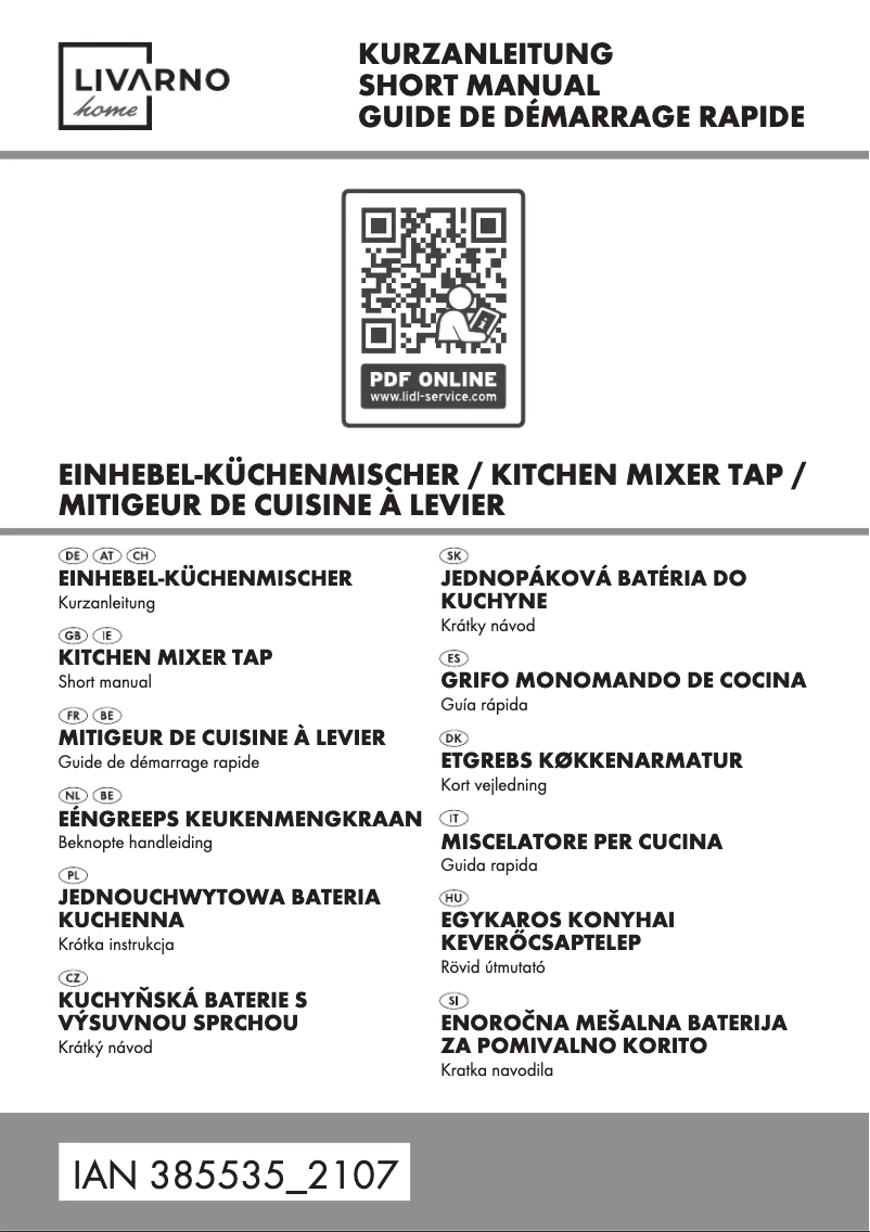 Image de la première page du manuel de l'appareil IAN 385535