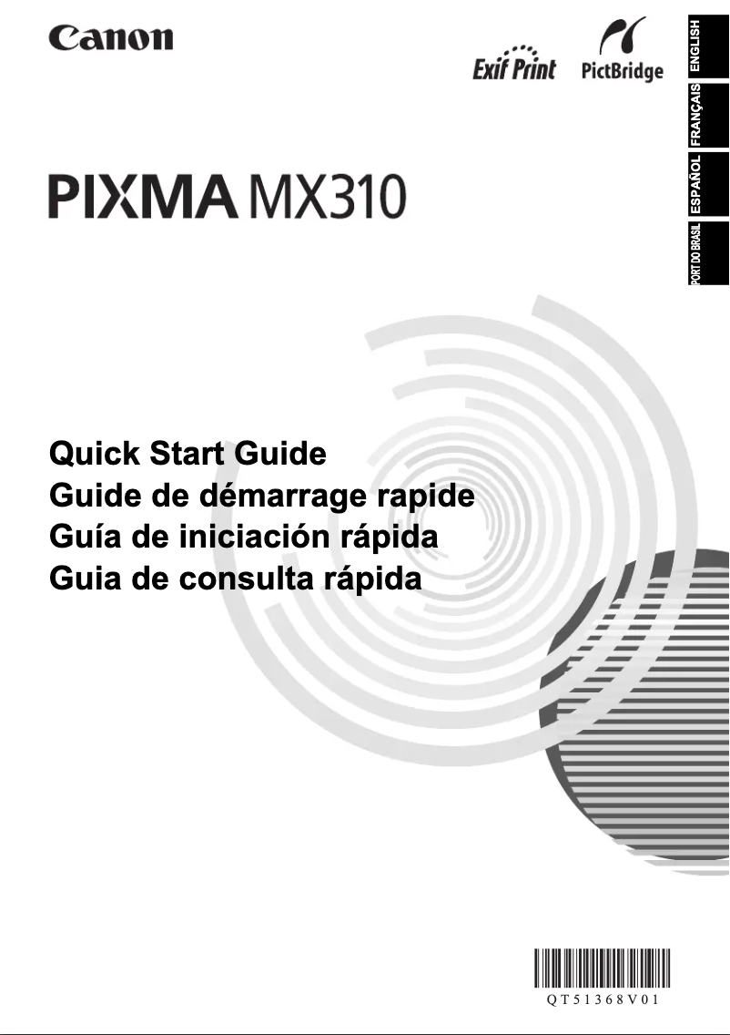 Page n°1 - Manuel utilisateur Canon Pixma MX310