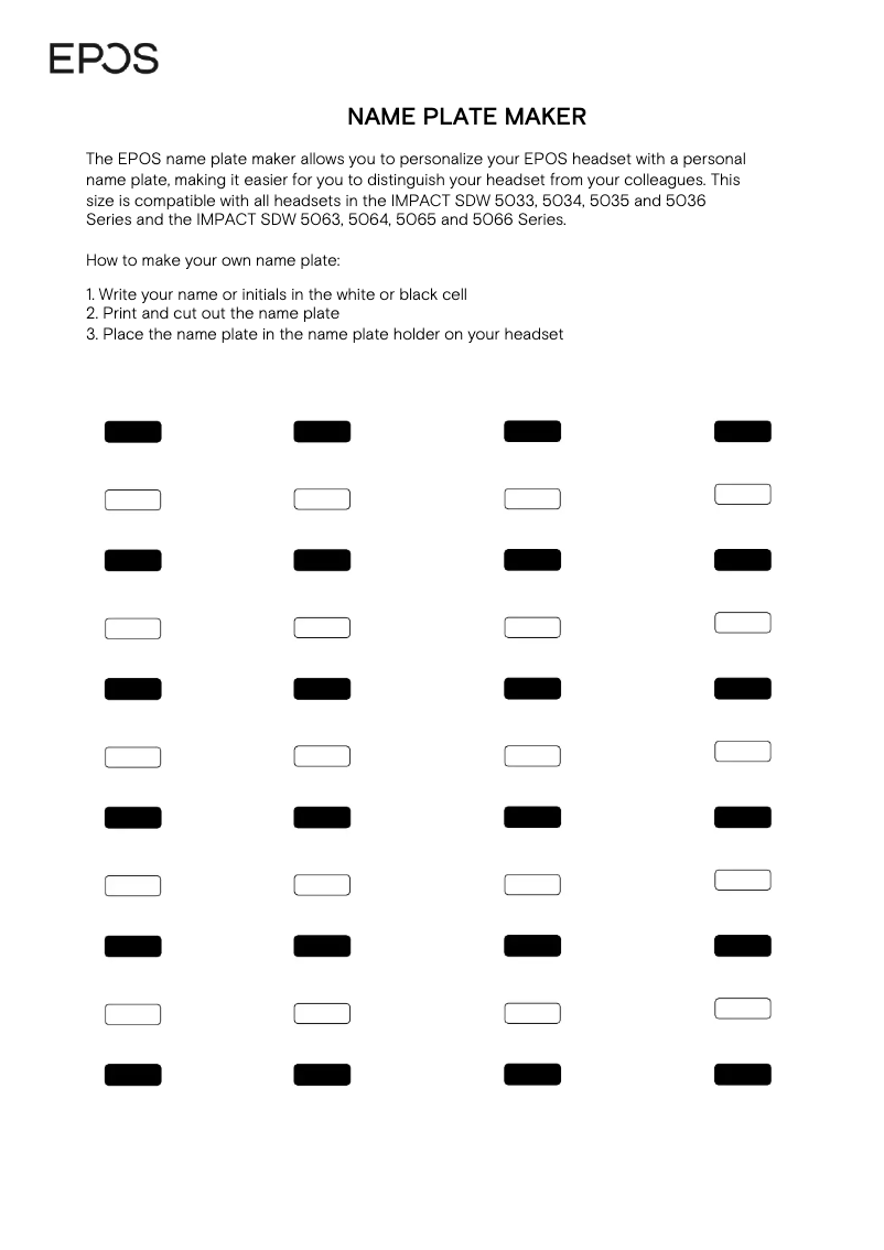 Image de la première page du manuel de l'appareil EPOS Impact SDW 5064