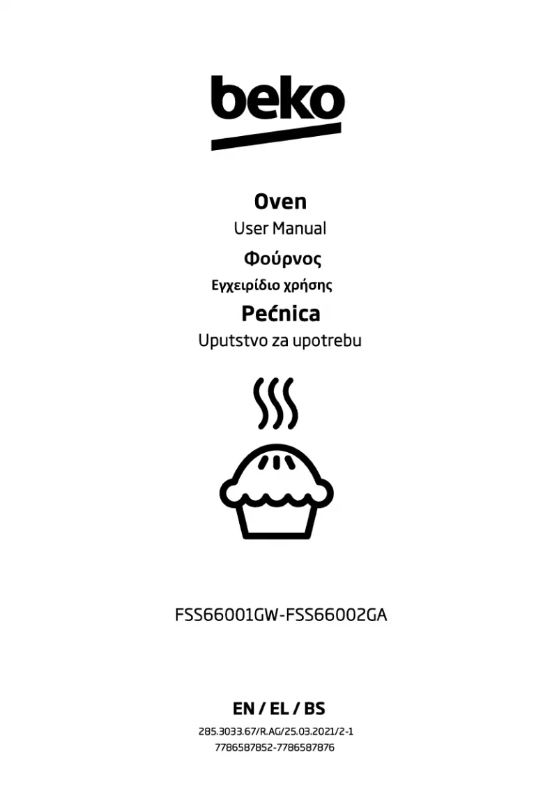 Image de la première page du manuel de l'appareil FSS66001GW