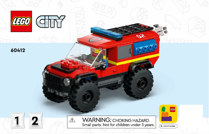 Page 1 de la notice Manuel utilisateur Lego City 60412