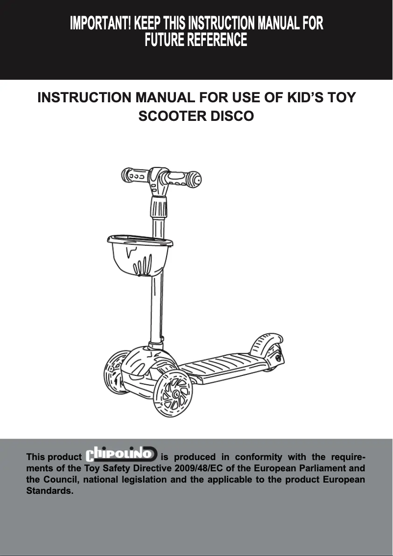 Image de la première page du manuel de l'appareil Disco