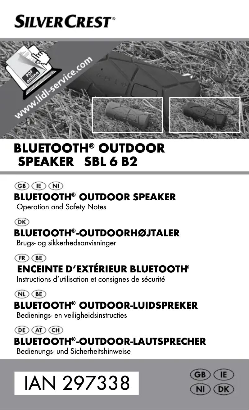 Page n°1 - Manuel utilisateur SilverCrest SBL 6 B2