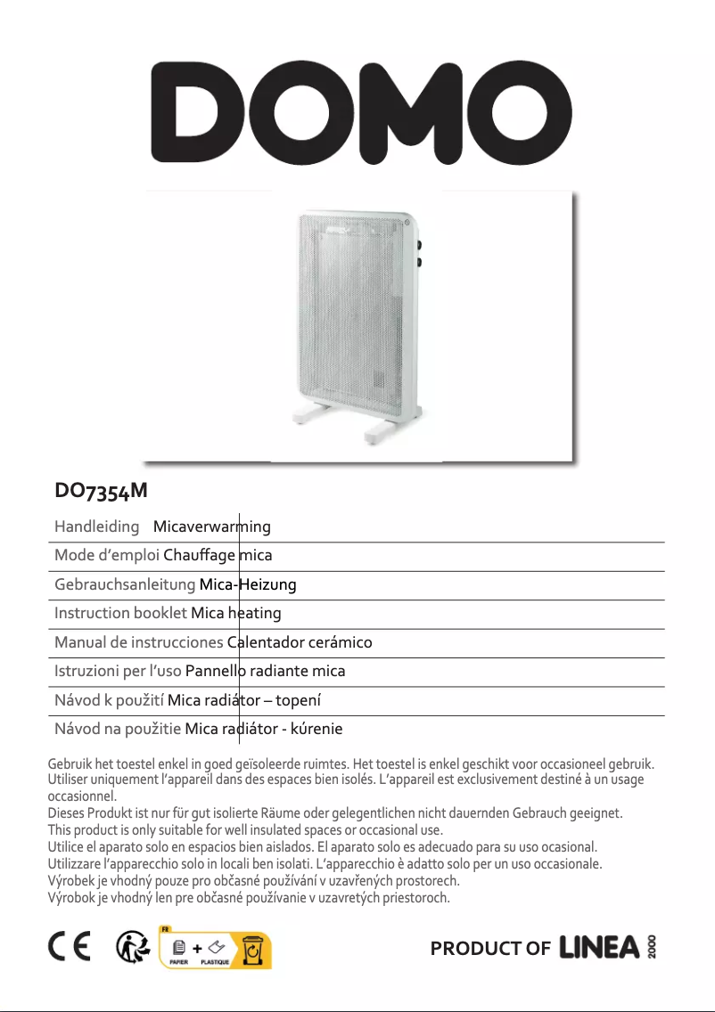 Image de la première page du manuel de l'appareil DO7354M