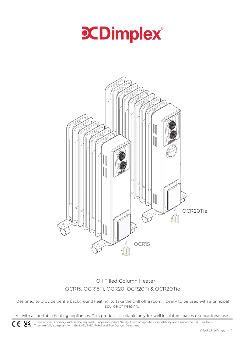 Page n°1 - Manuel utilisateur Dimplex OCR20