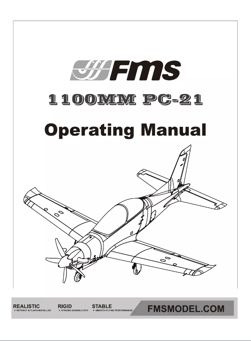 Page 1 de la notice Manuel utilisateur FMS PC-21 Pilatus