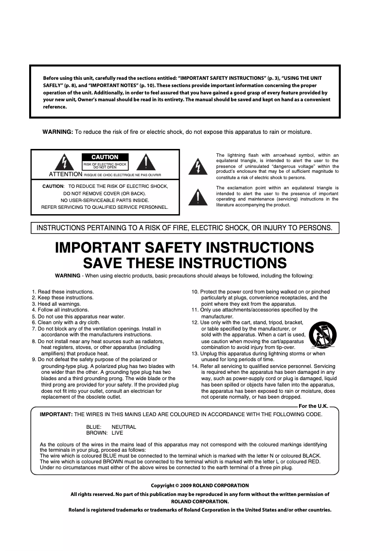 Image de la première page du manuel de l'appareil HP-307