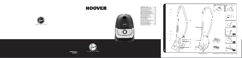 Page n°1 - Manuel utilisateur Hoover CP70_CP50