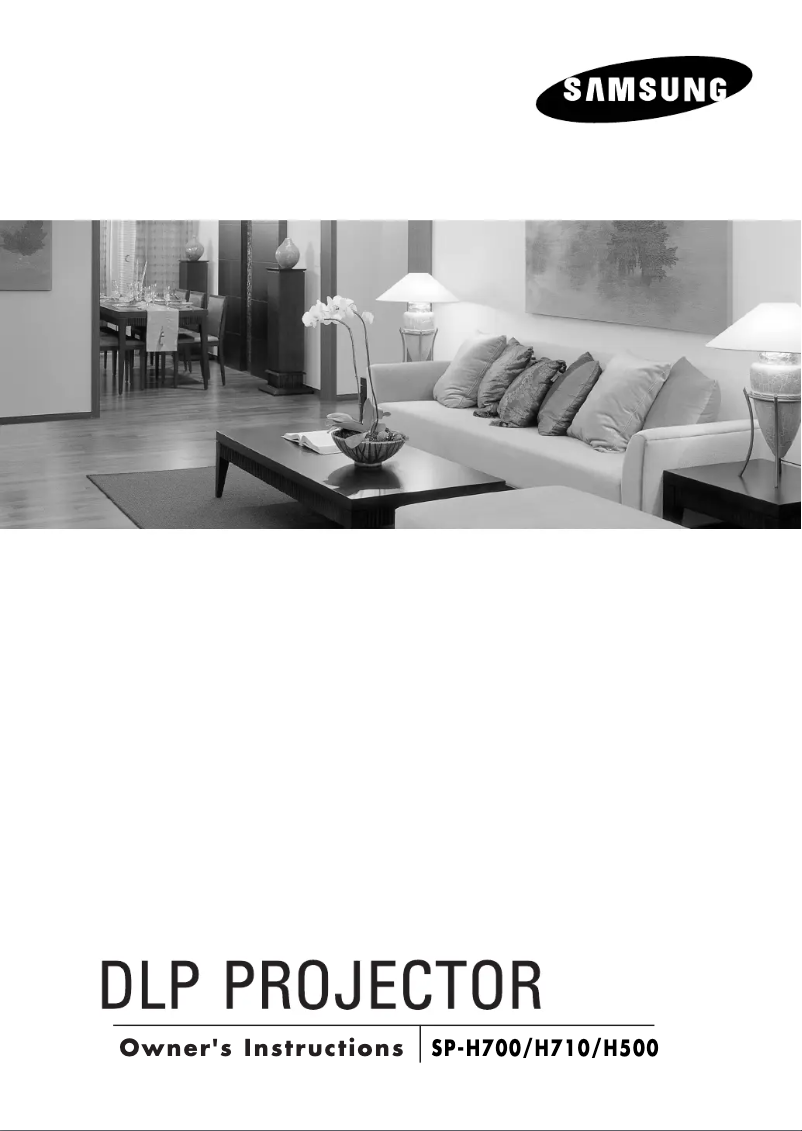 Page 1 de la notice Manuel utilisateur Samsung SP-H500AE