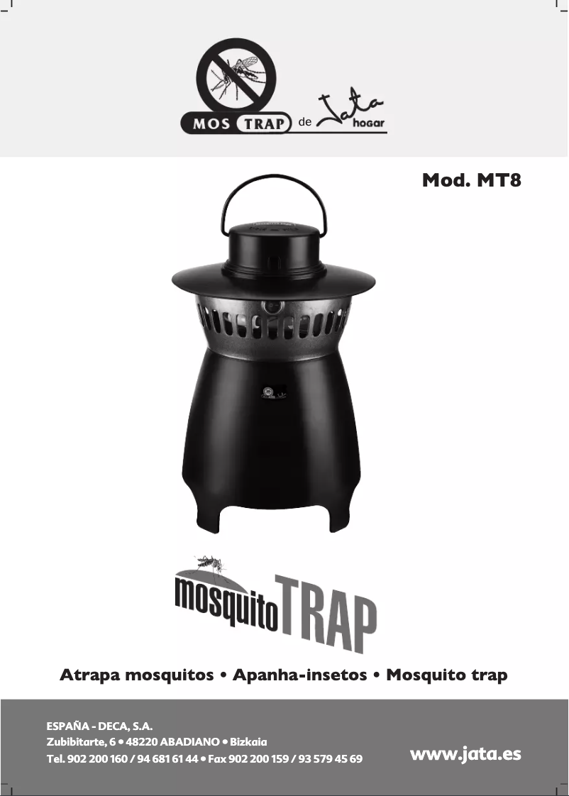 Page 1 de la notice Manuel utilisateur Jata MT8