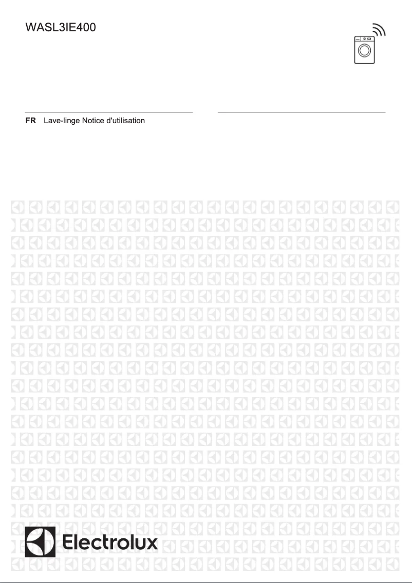 Page 1 de la notice Manuel utilisateur Electrolux WASL3IE400