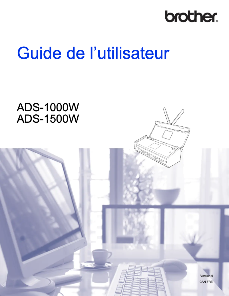 Image de la première page du manuel de l'appareil ADS-1000W