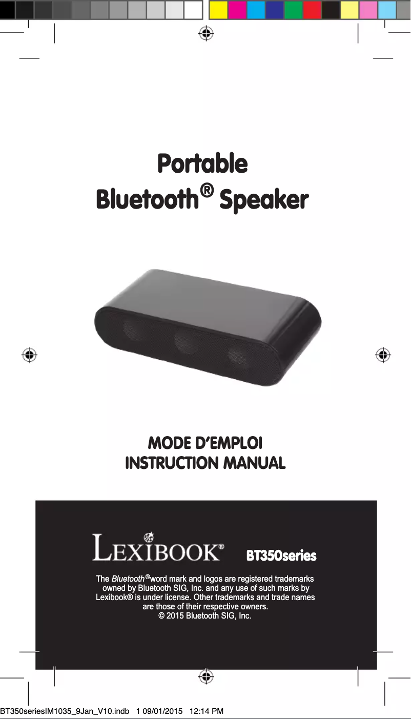 Image de la première page du manuel de l'appareil Minions