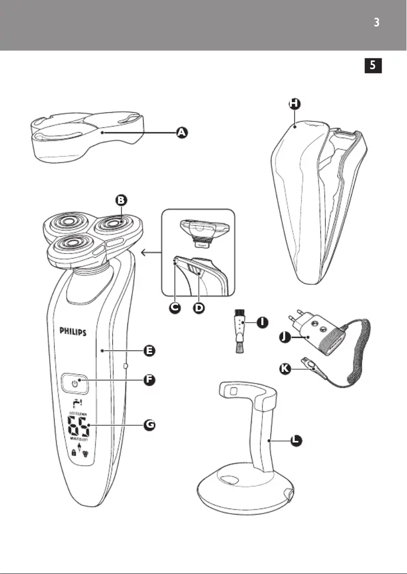 Página 1 del manual Manual de usuario Philips Norelco RQ1052