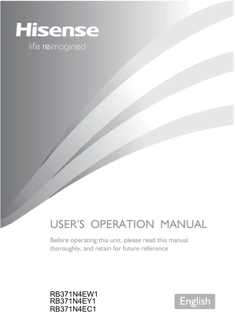 Image de la première page du manuel de l'appareil RB371N4EY1