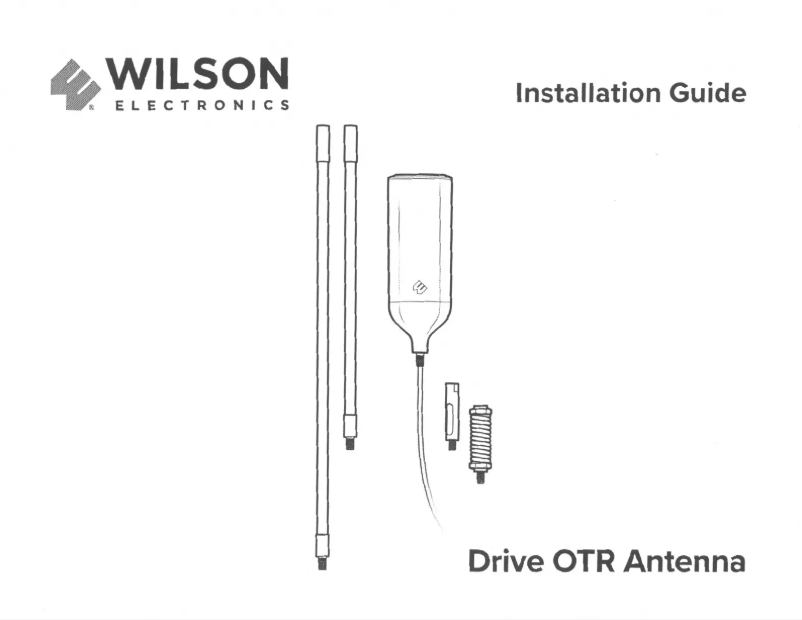 Image de la première page du manuel de l'appareil weBoost Drive OTR Antenna
