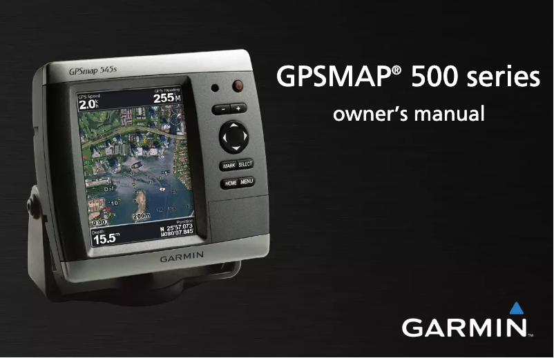 Page n°1 - Manuel utilisateur Garmin GPSMAP 540S