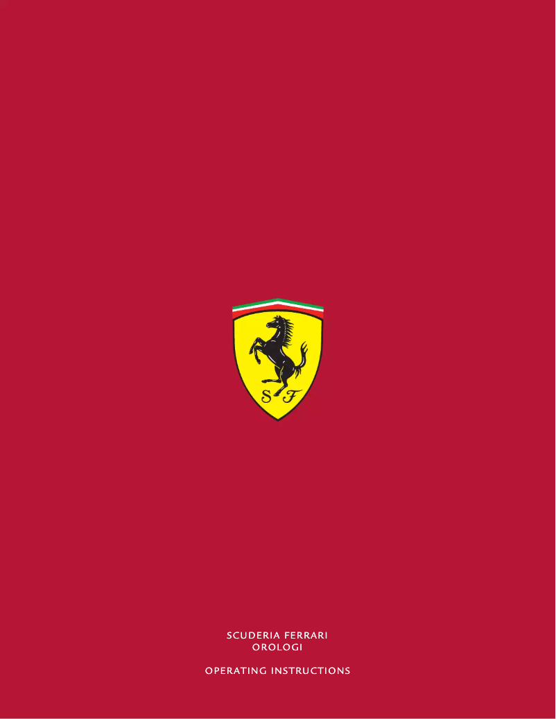 Page n°1 - Manuel utilisateur Ferrari Pit Crew 830287