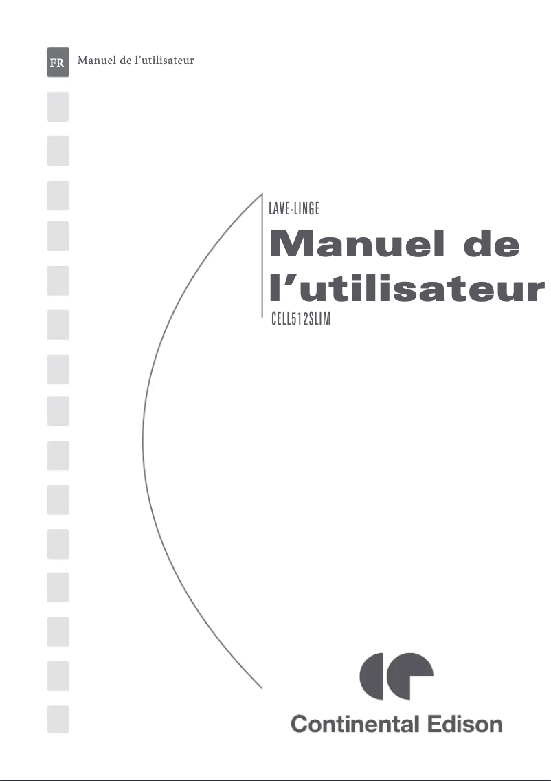 Image de la première page du manuel de l'appareil CELL512SLIM