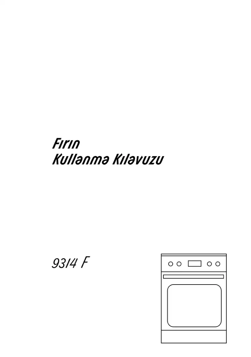 Page 1 of the manual User Manual Arçelik 9314 F