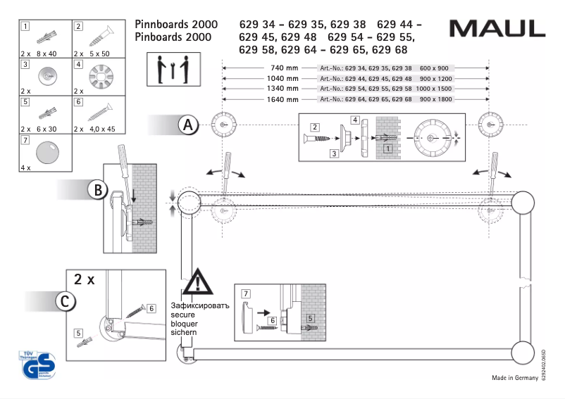 Page 1 de la notice Manuel utilisateur MAUL 6293484