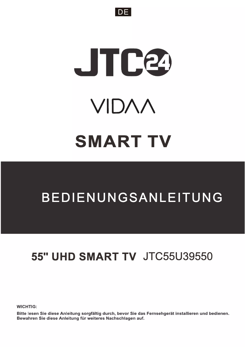 Image de la première page du manuel de l'appareil JTC55U39550