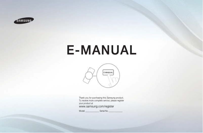 Page n°1 - Manuel utilisateur Samsung UE46D5705RS