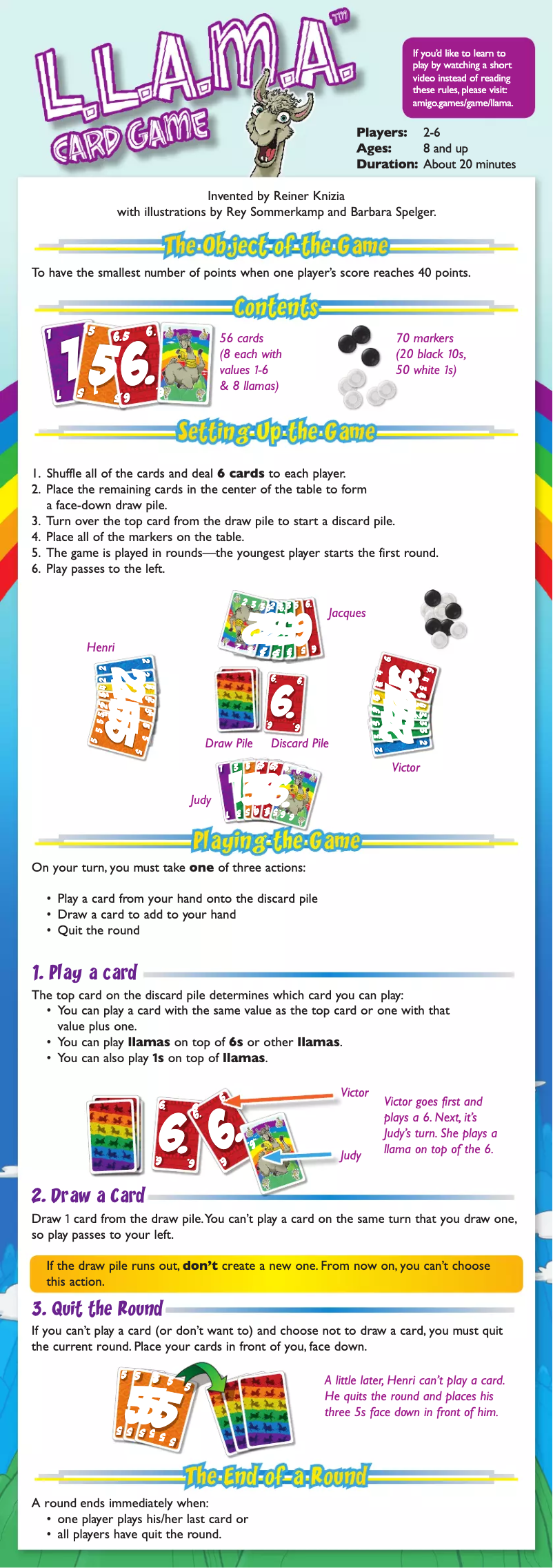 Page 1 de la notice Manuel utilisateur Amigo Don't L.L.A.M.A