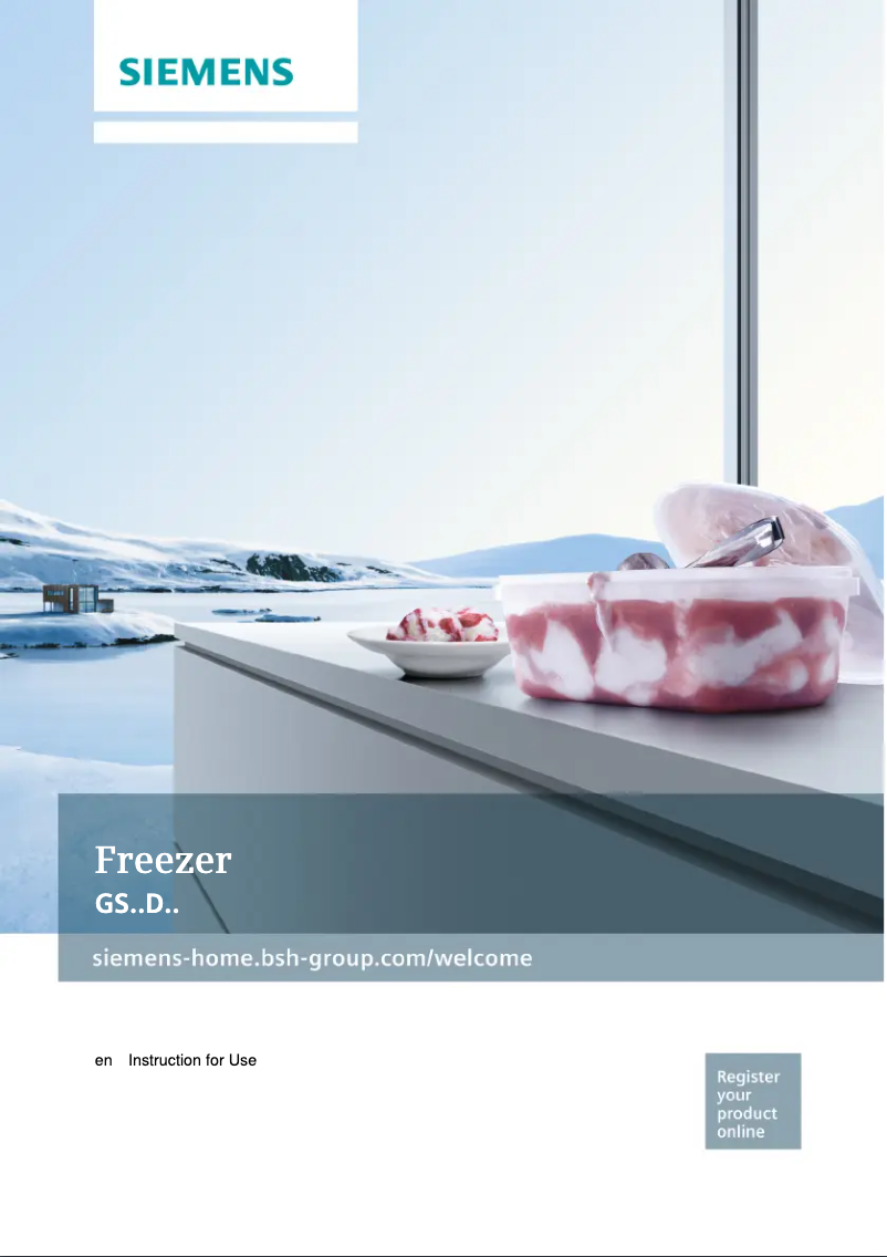 Page n°1 - Manuel utilisateur Siemens GS36DAI20Z
