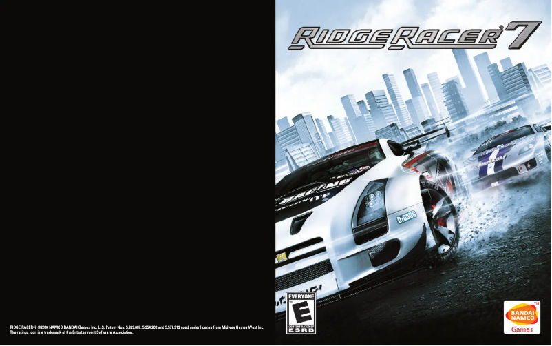 Image de la première page du manuel de l'appareil Ride Racer 7 (PS3)