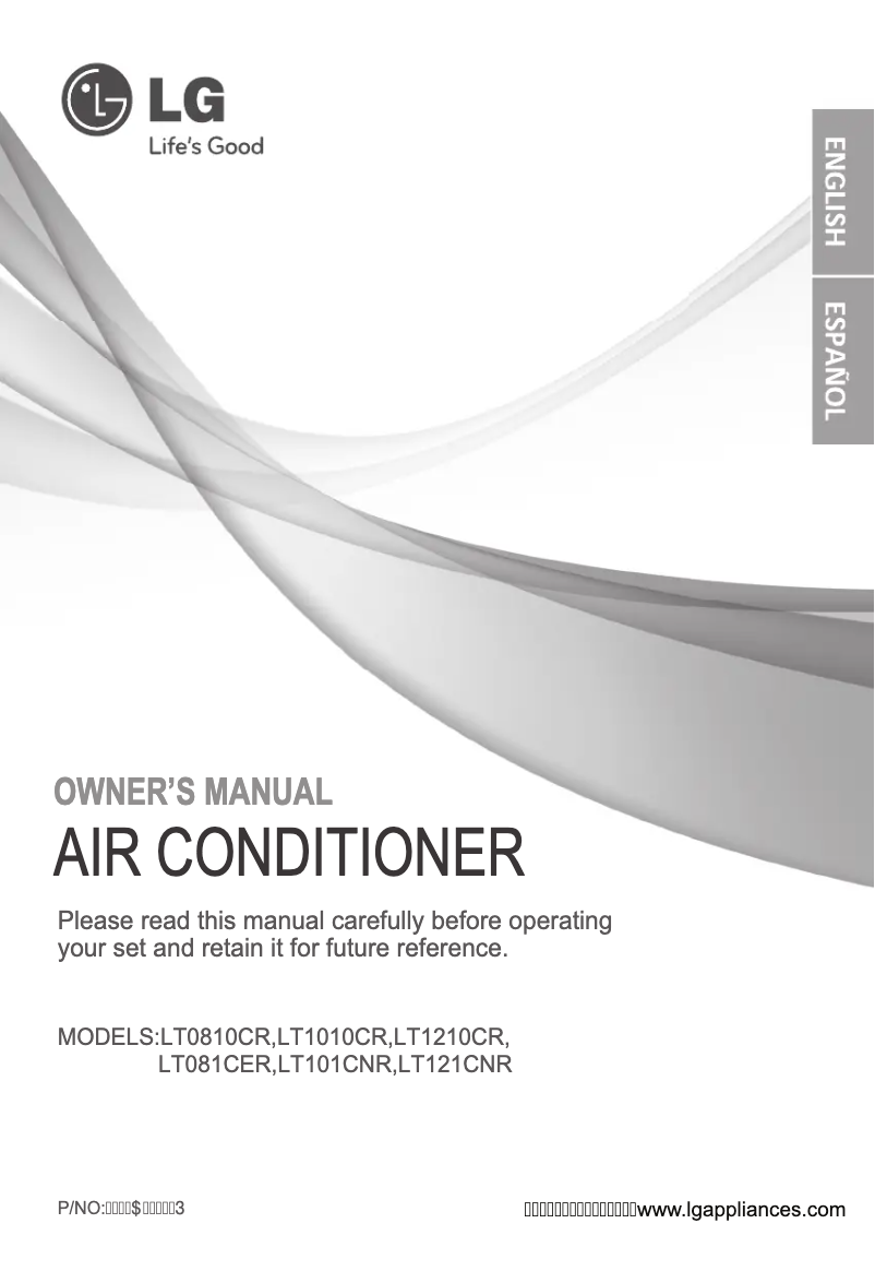 Page 1 de la notice Manuel utilisateur LG LT101CNR