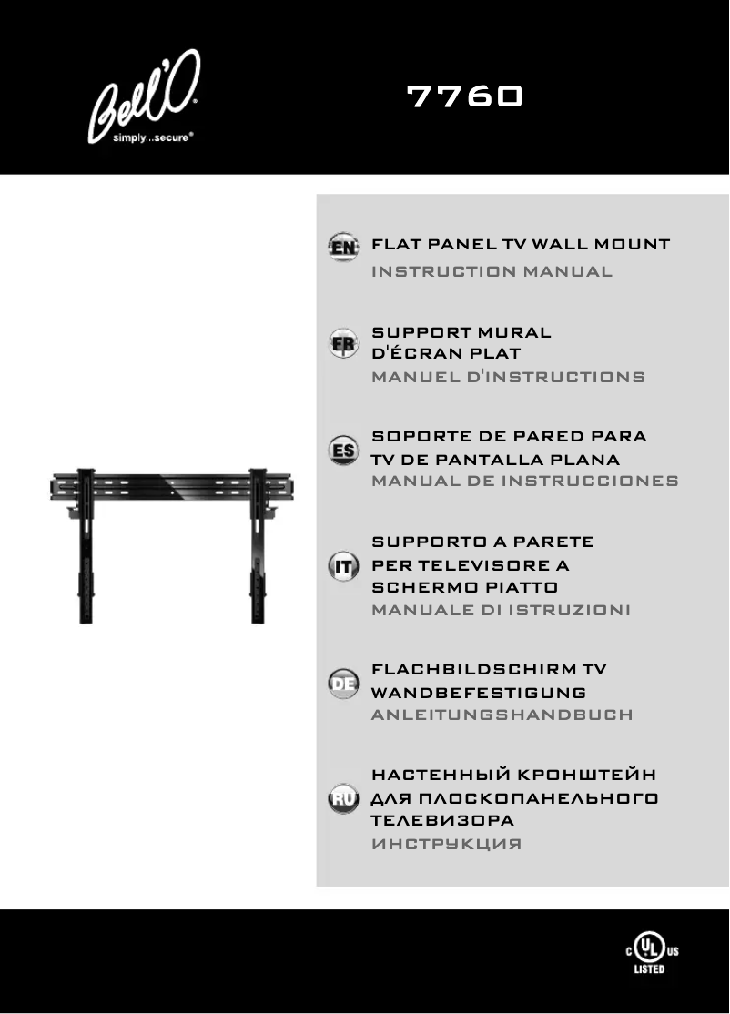 Página 1 del manual Manual de usuario Bell'O 7760B