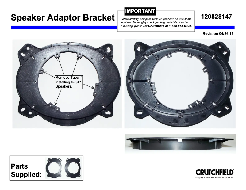 Page n°1 - Manuel utilisateur Metra 82-8147