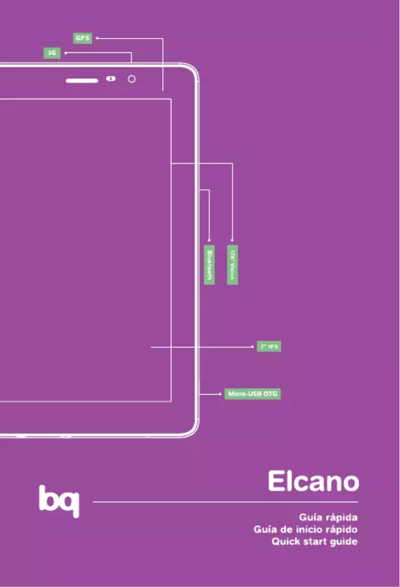 Page 1 de la notice Manuel utilisateur bq Elcano